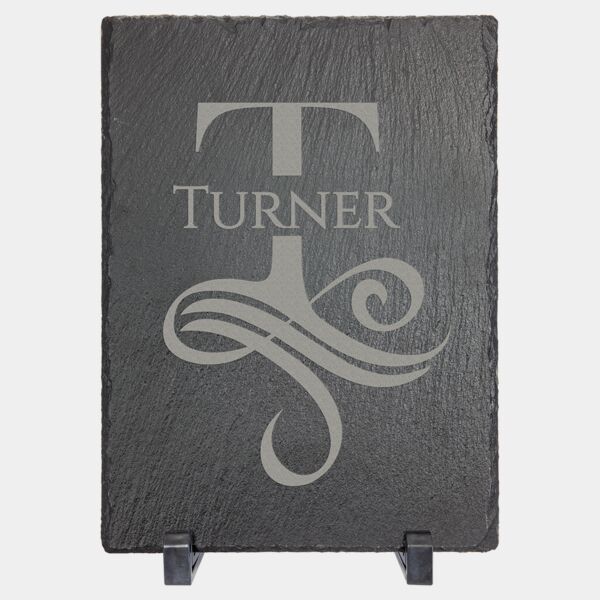 7" x 5" Rectangle Slate Decor with Plastic Feet Thumbnail